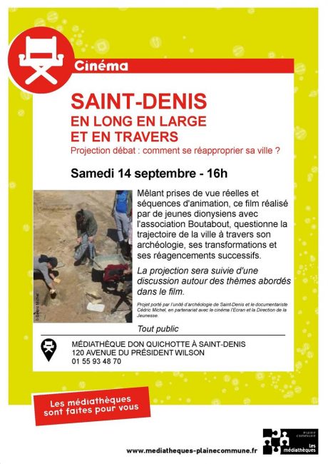 Projection du film "Saint-Denis, Passé, présent, futur" + débat citoyen "Comment se réapproprier sa ville"