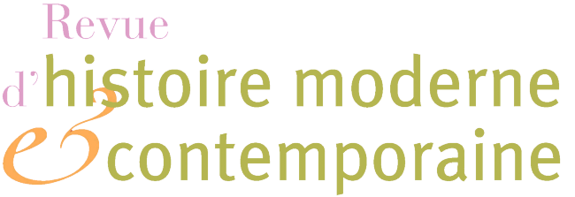 Publication, Revue d'histoire moderne & contemporaine