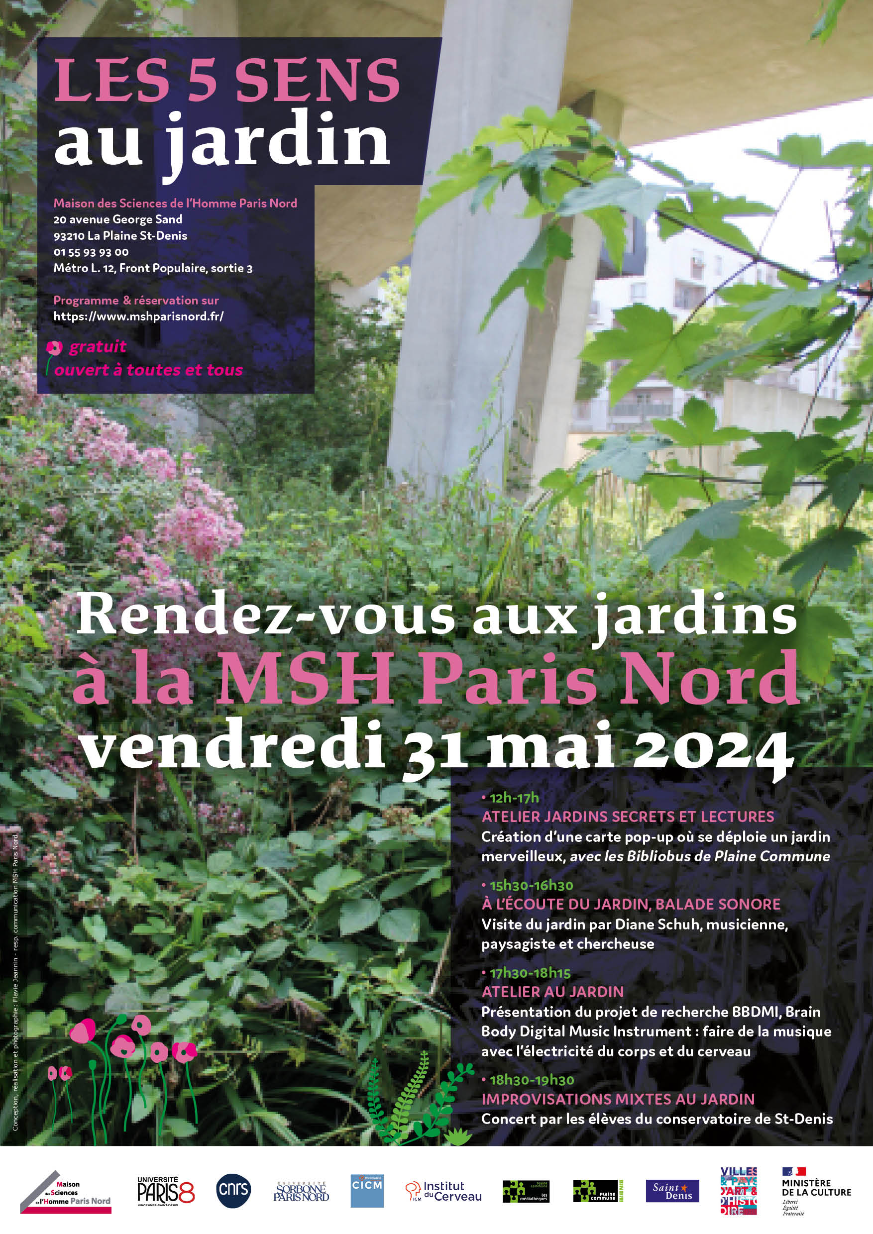 Affiche RDV jardins 2024