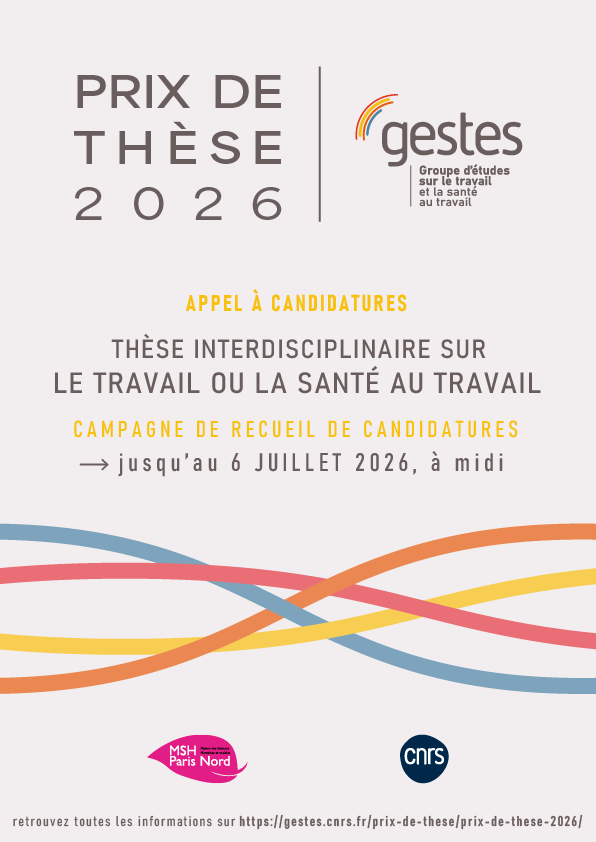 Prix de thèse 2026 | GIS GESTES
